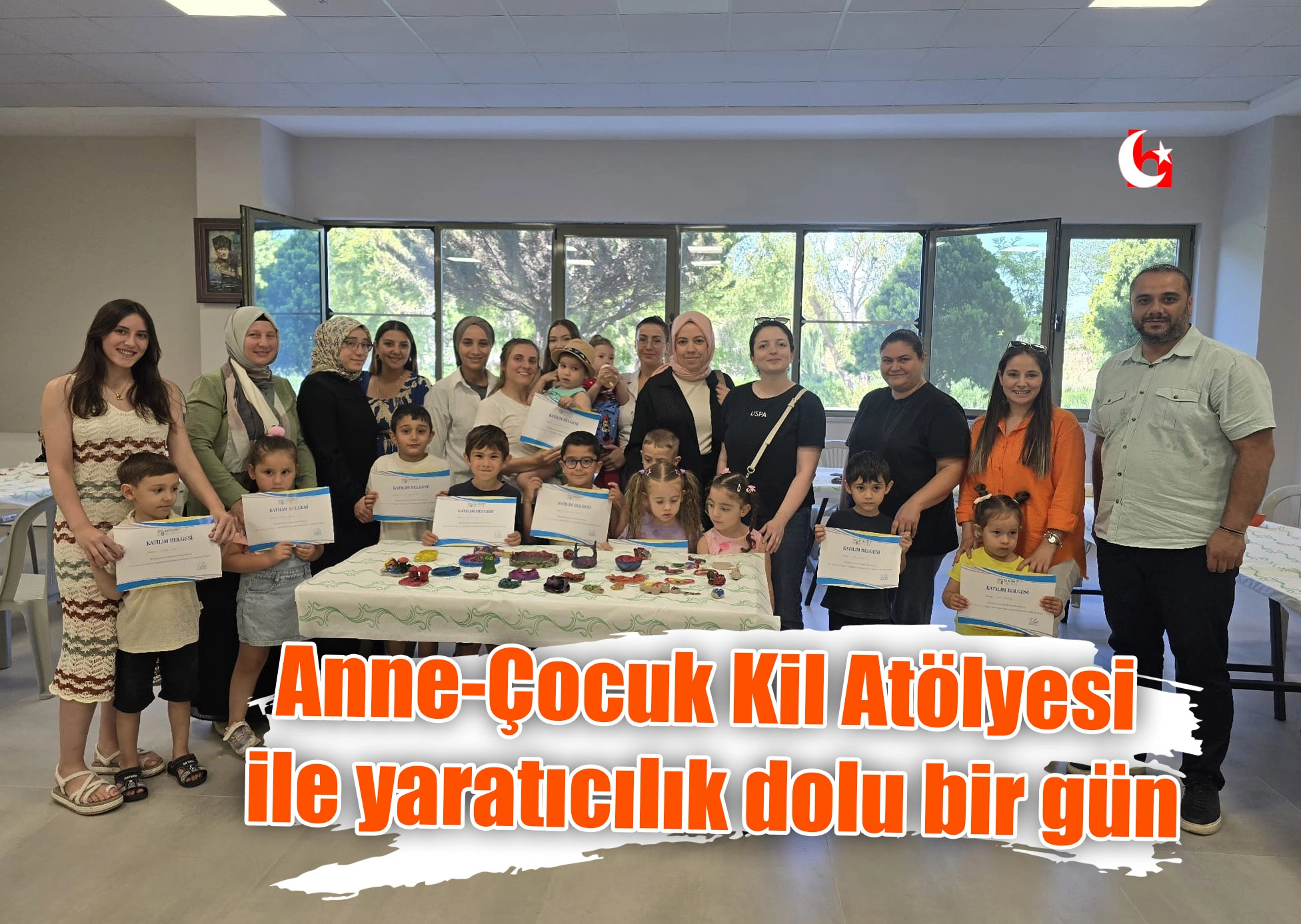 Anne-Çocuk Kil Atölyesi ile yaratıcılık dolu bir gün