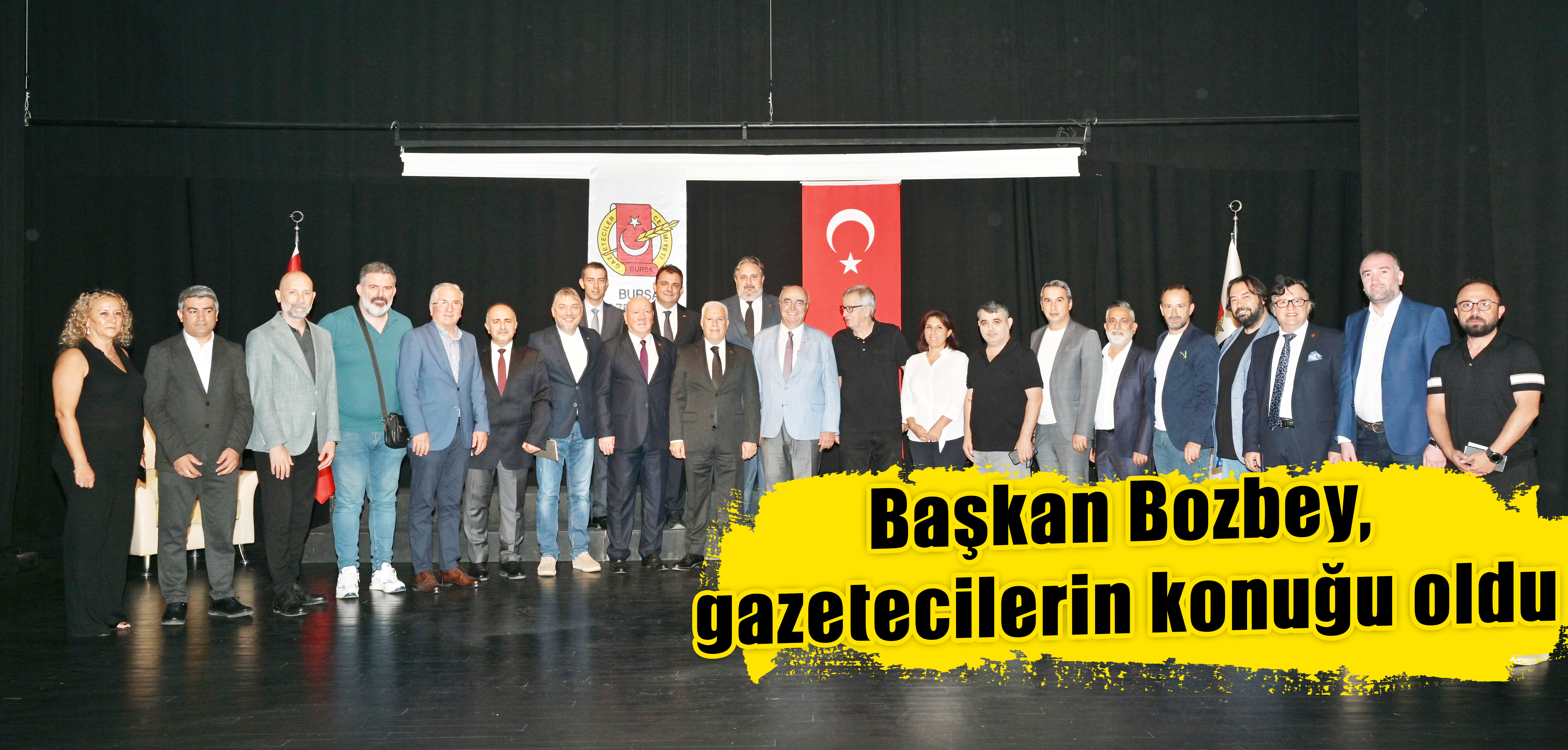 Başkan Bozbey,  gazetecilerin konuğu oldu