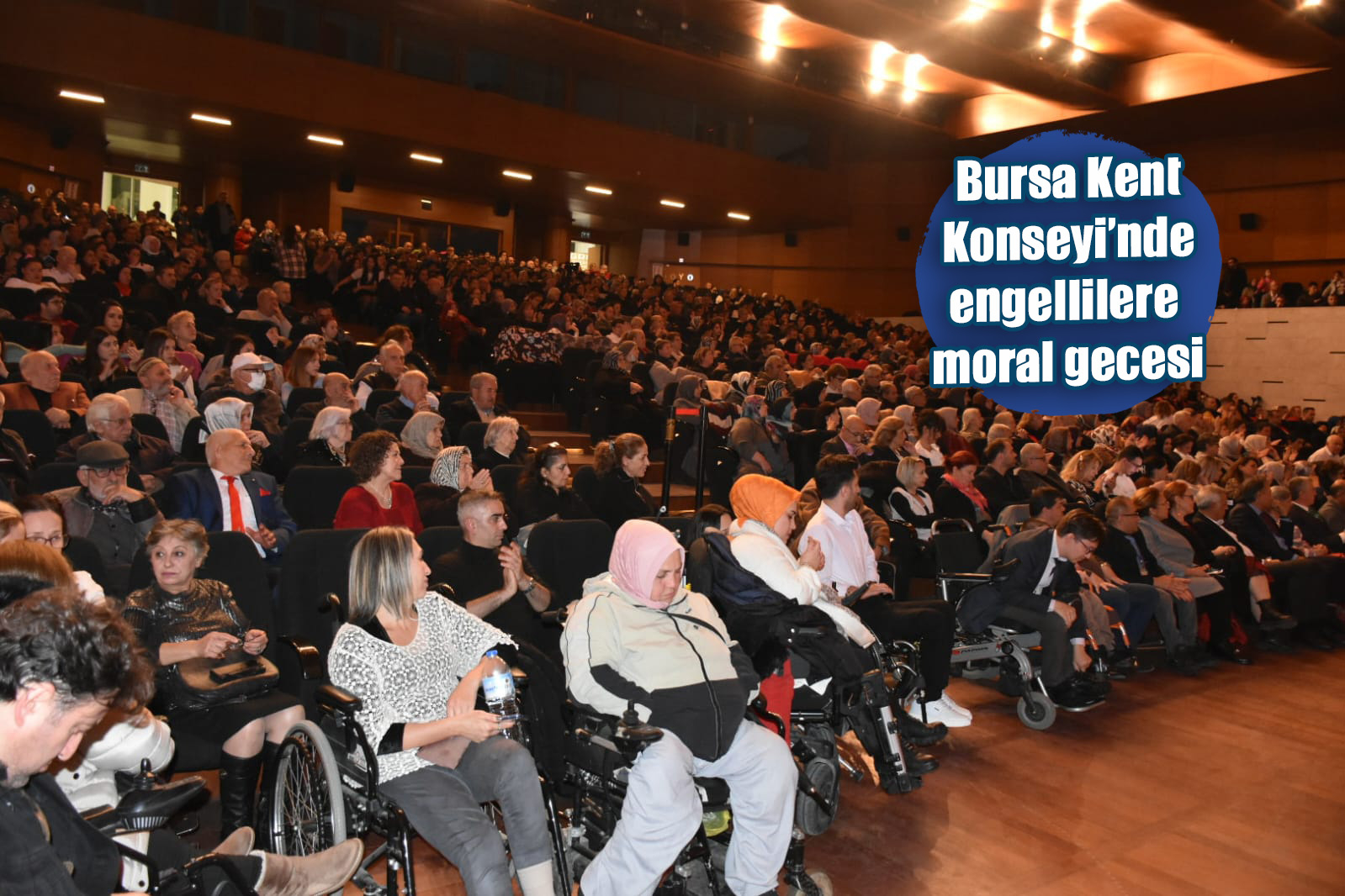 Bursa Kent Konseyi’nde engellilere moral gecesi