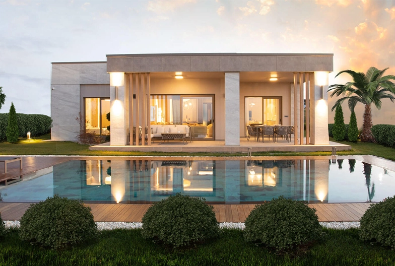 Büyükçekmece’de Tek Katlı Villa Konforu