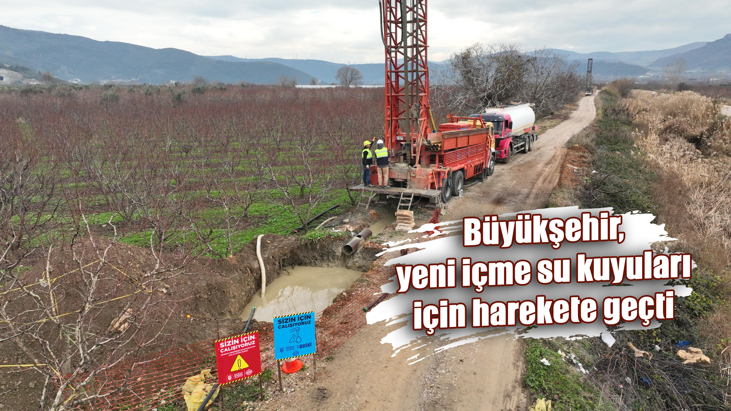 Büyükşehir, yeni içme su kuyuları için harekete geçti