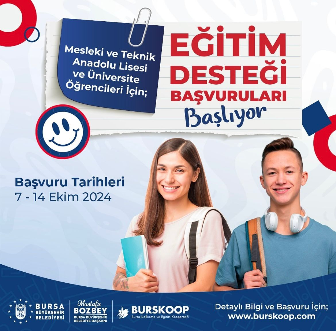  Büyükşehir’de burs başvuruları başlıyor