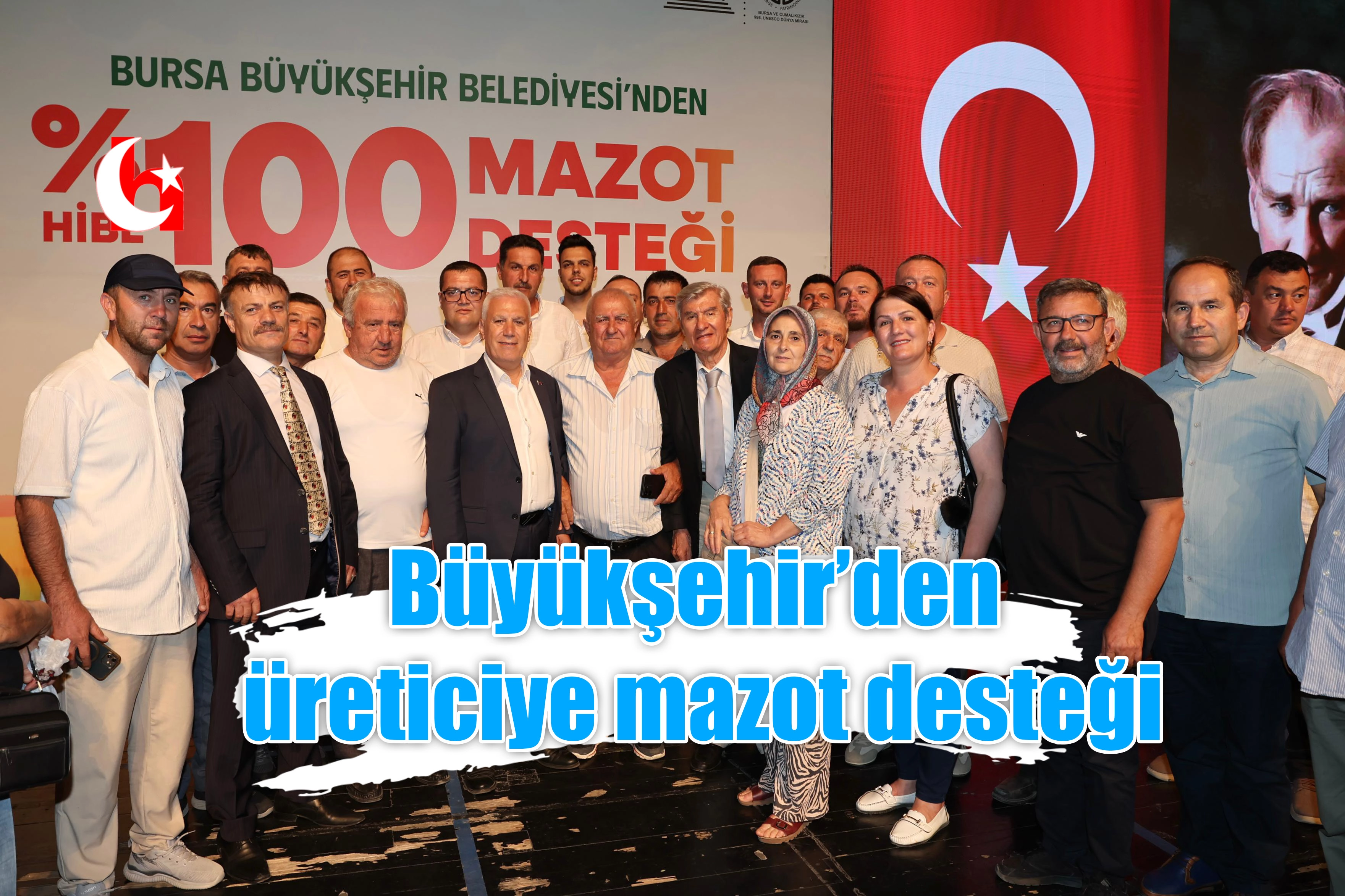 Büyükşehir’den üreticiye güçlü katkı: Yüzde 100 hibeli mazot desteği