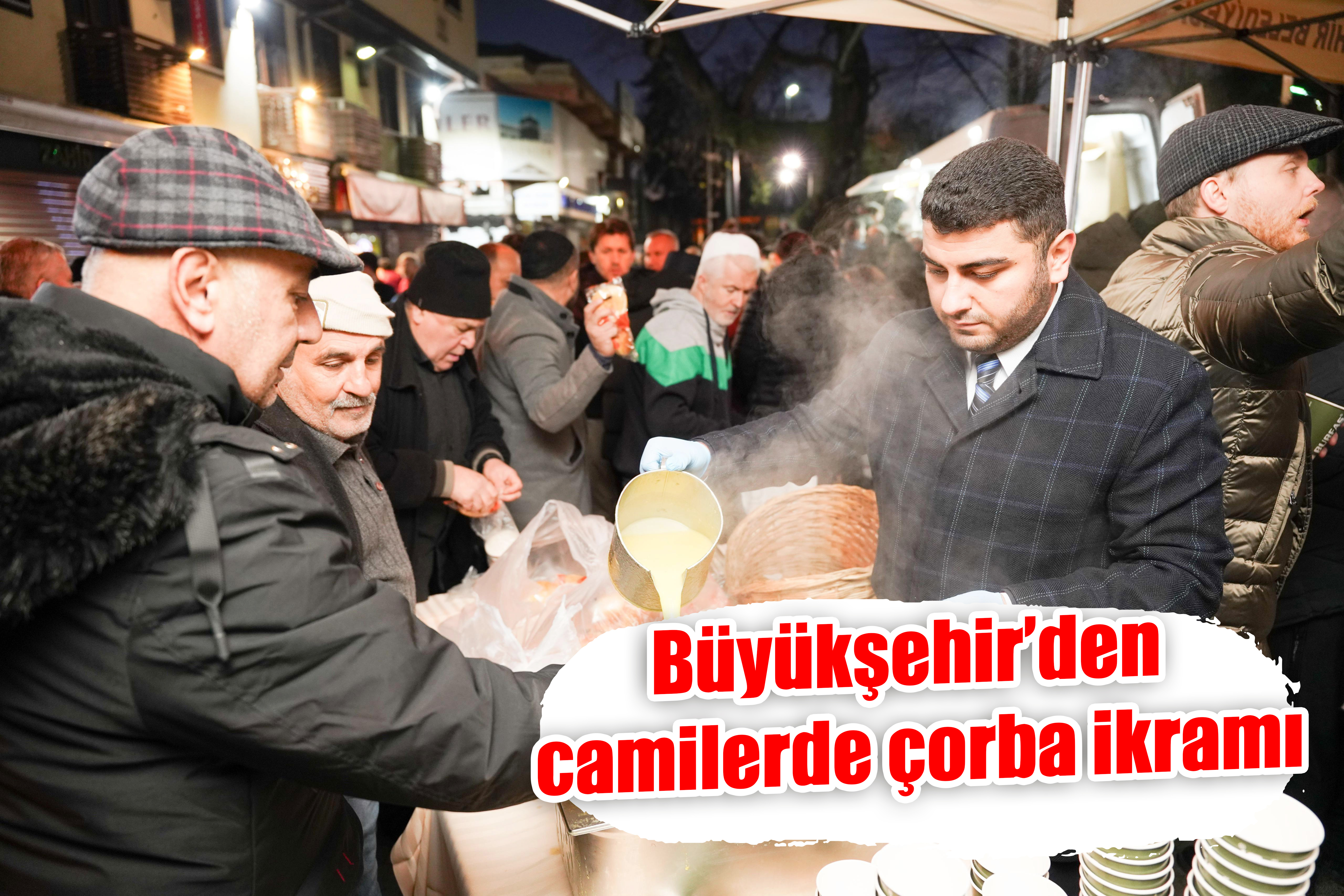 Büyükşehir’den yeni yılın ilk sabahında camilerde çorba ikramı