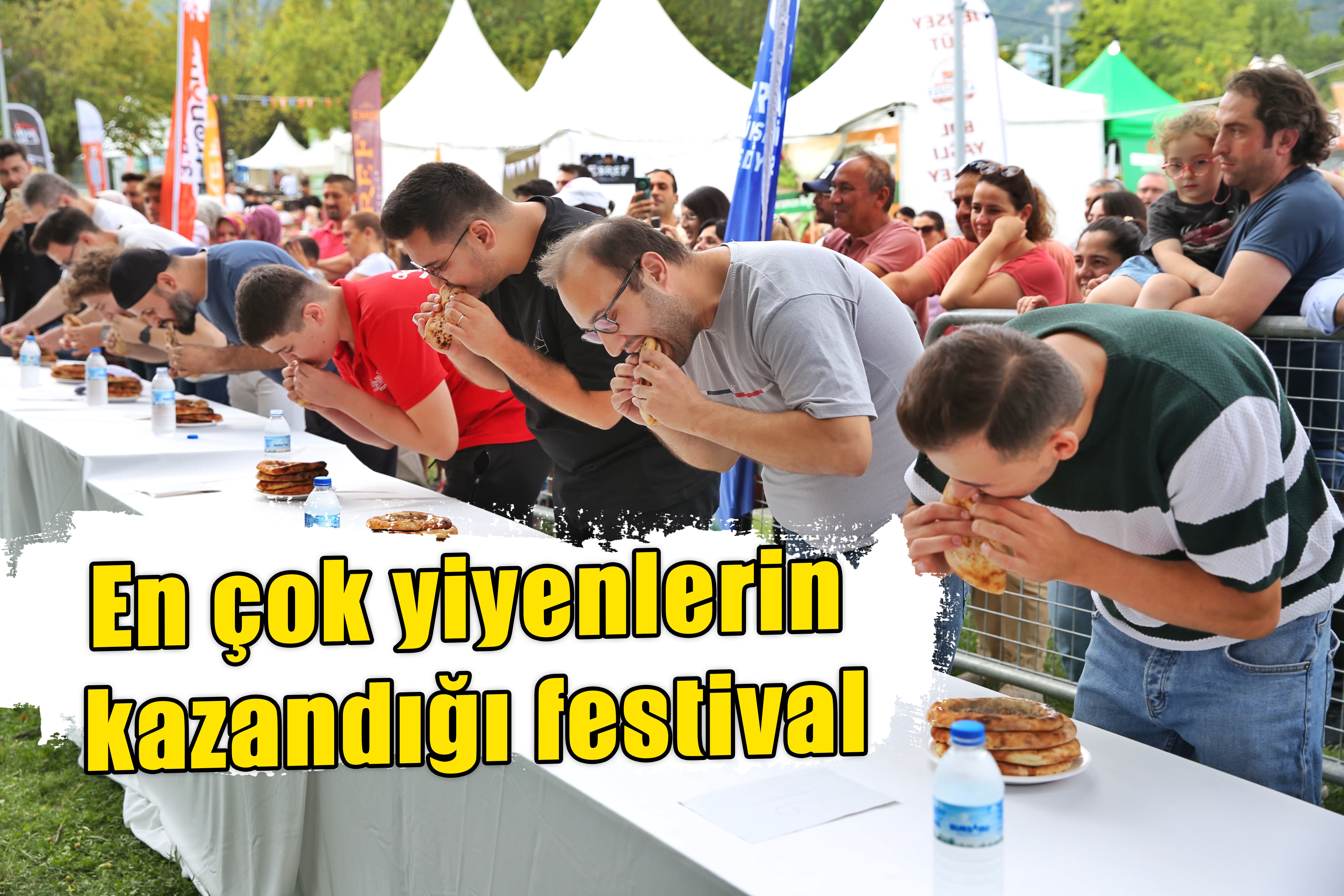 En çok yiyenlerin kazandığı festival