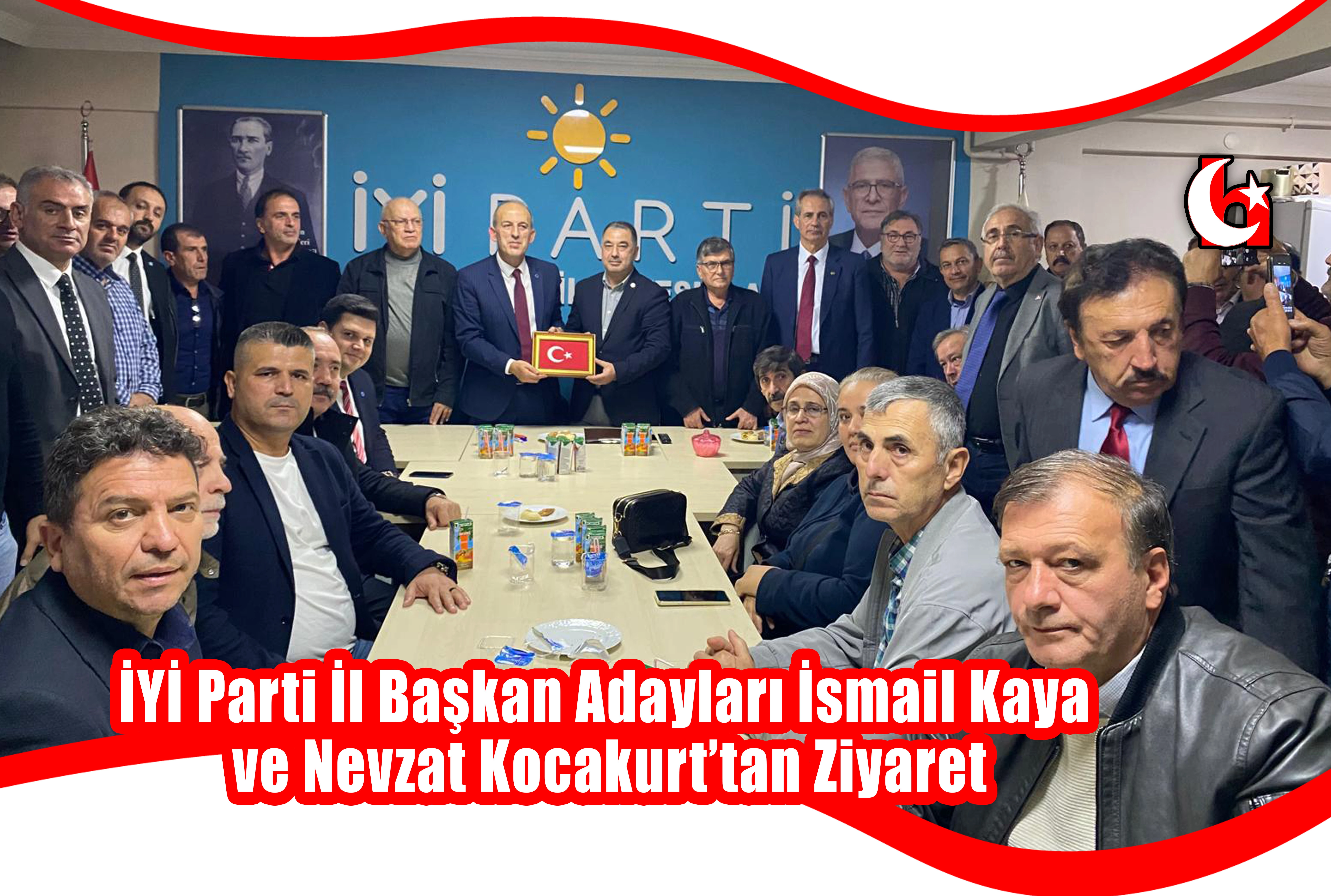 İYİ Parti İl Başkan Adayları İsmail Kaya  ve Nevzat Kocakurt’tan Ziyaret
