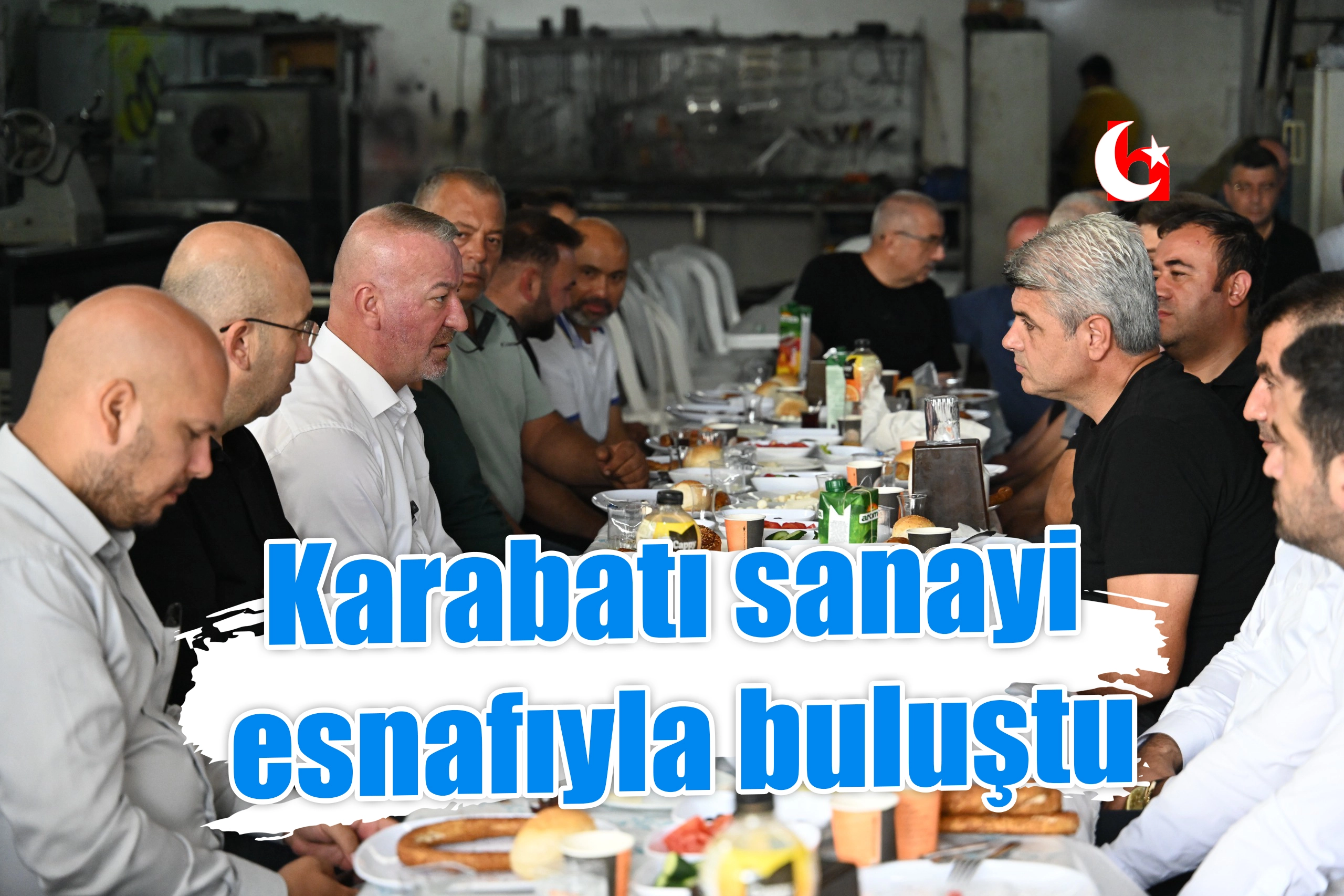 Karabatı sanayi esnafıyla buluştu