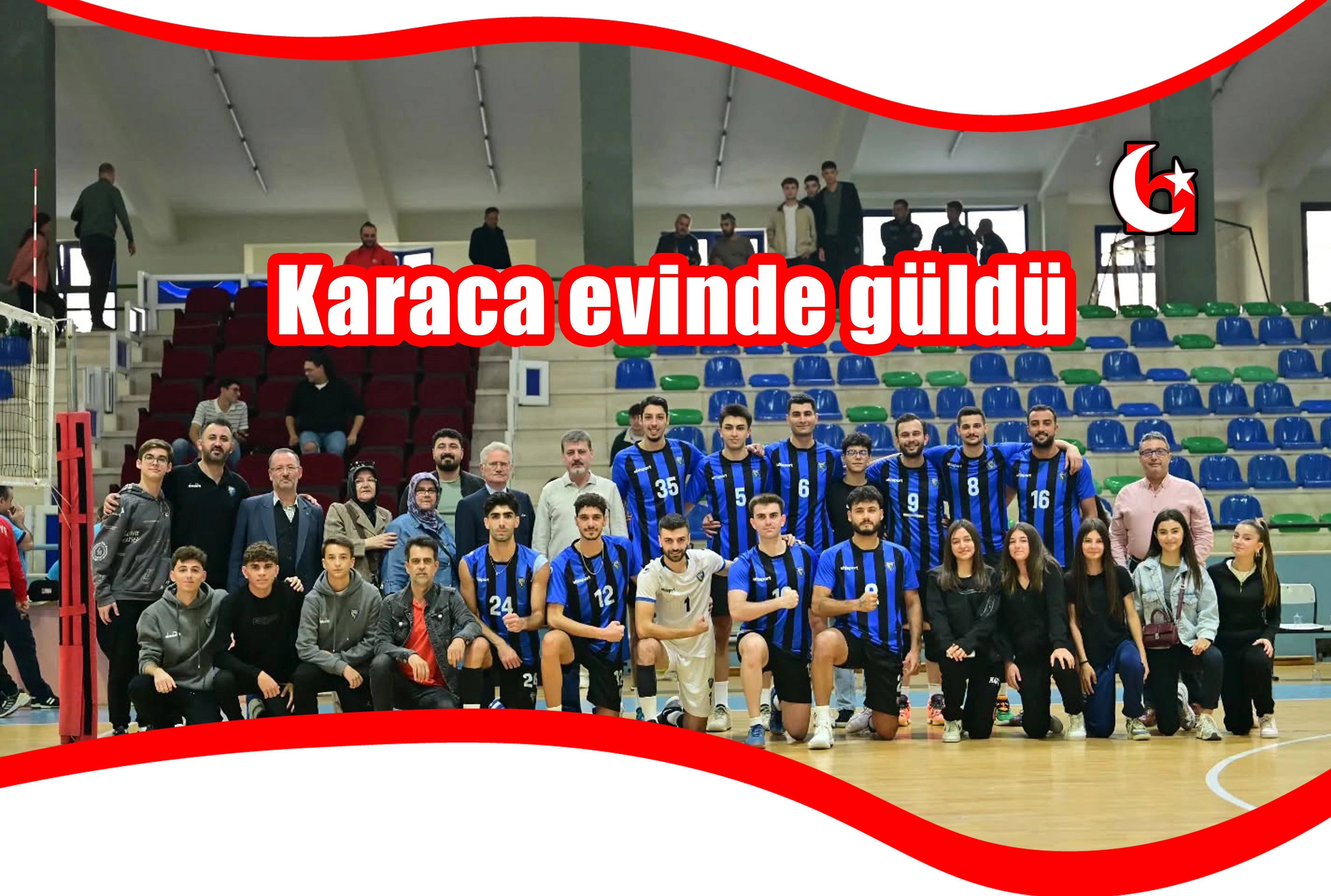 Karaca evinde güldü