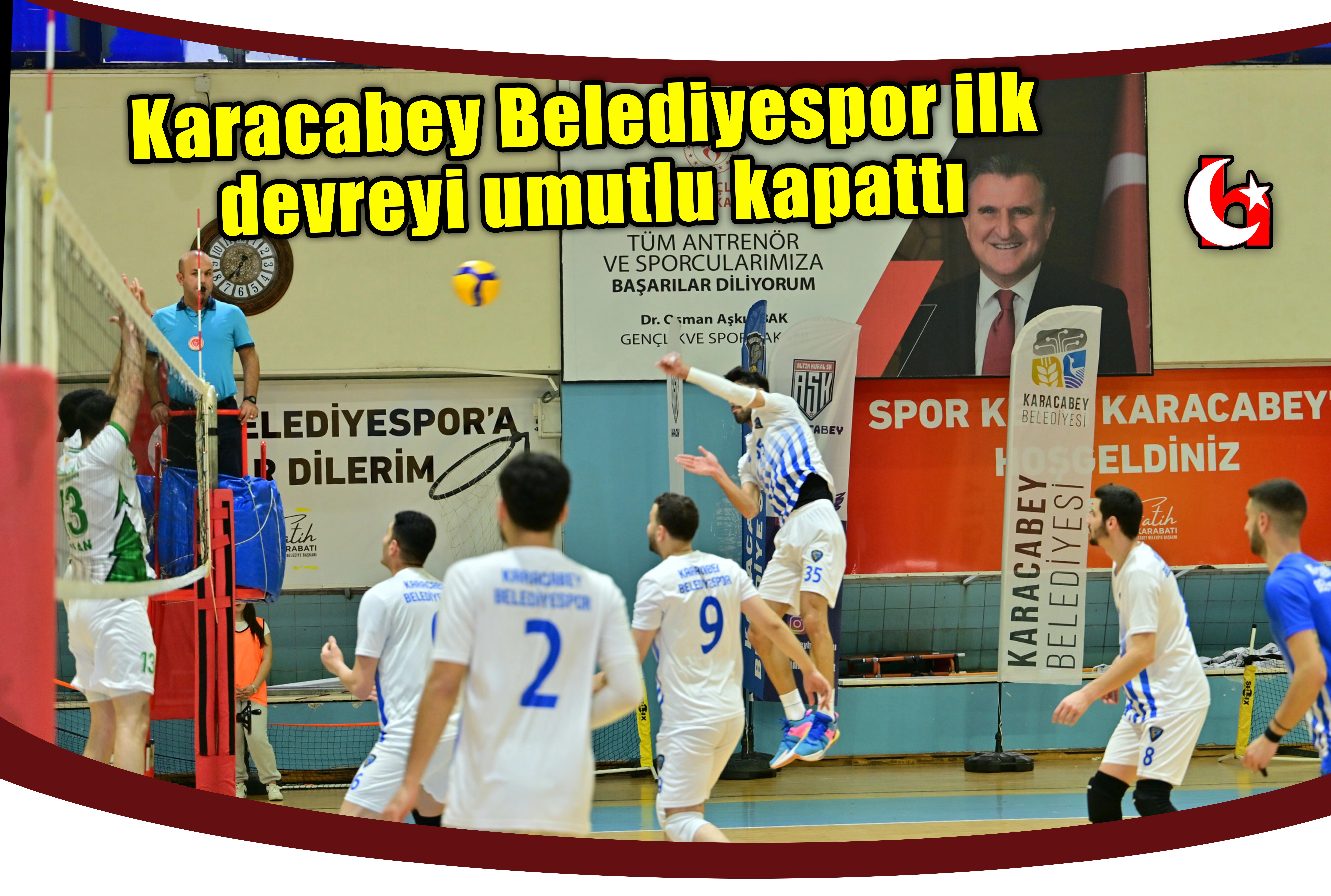 Karacabey Belediyespor ilk  devreyi umutlu kapattı