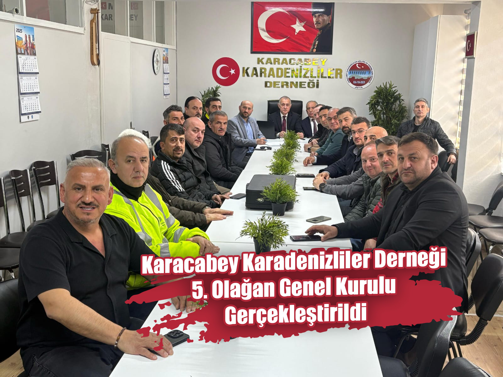 Karacabey Karadenizliler Derneği 5. Olağan Genel Kurulu Gerçekleştirildi: H. Zeki Baştan Yeniden Başkan Seçildi