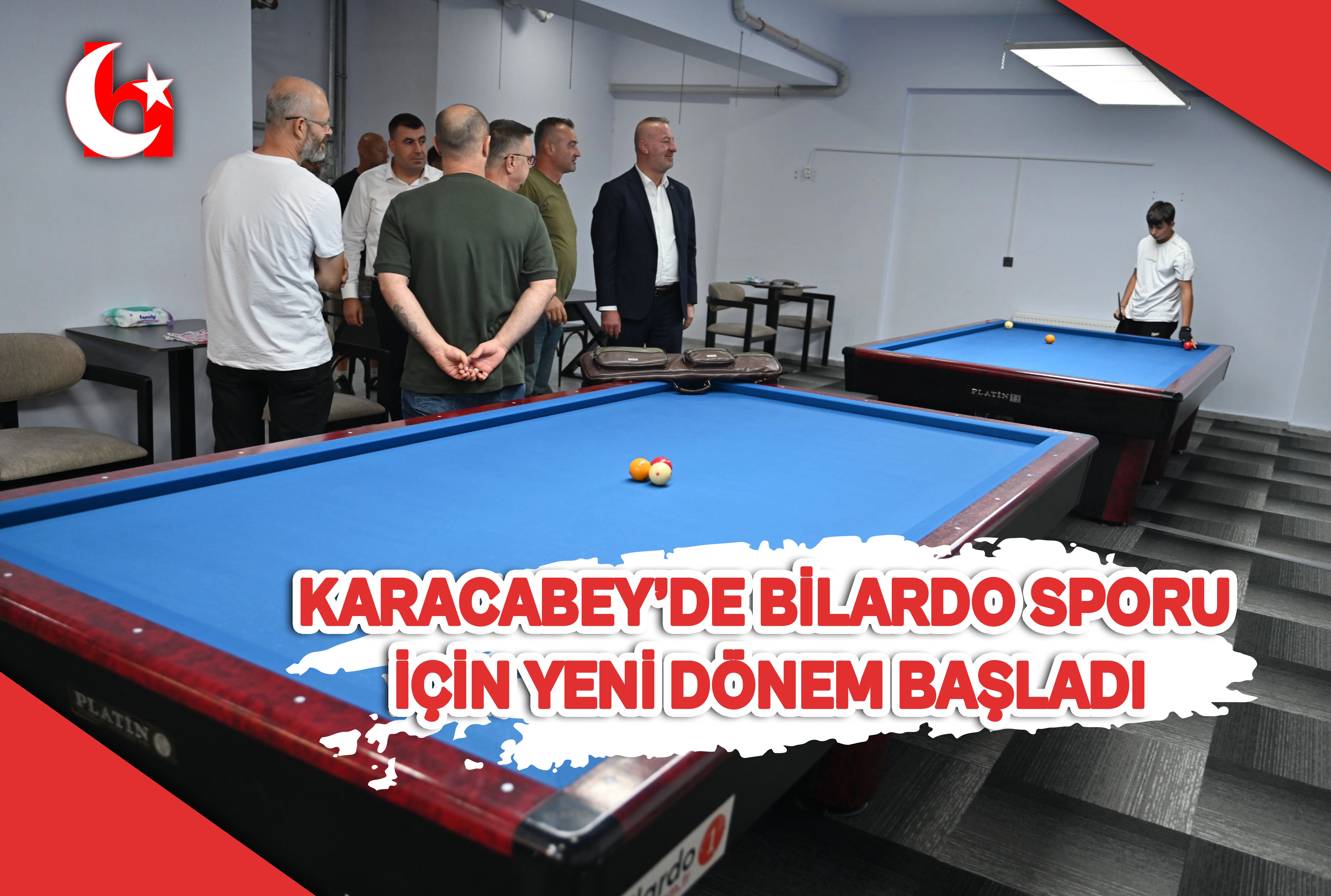 KARACABEY&rsquo;DE BİLARDO SPORU İ&Ccedil;İN YENİ D&Ouml;NEM BAŞLADI