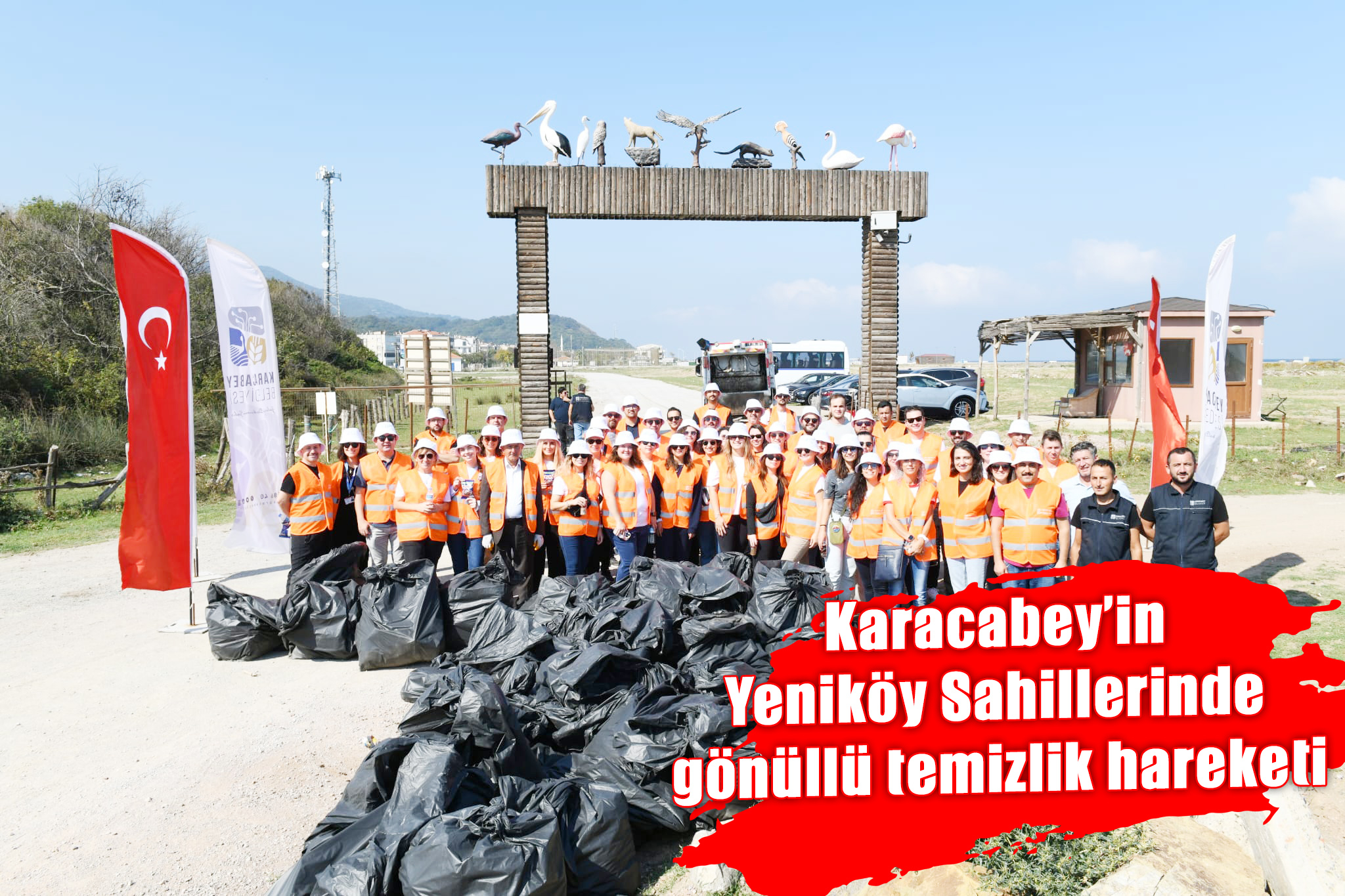 Karacabey’in Yeniköy Sahillerinde gönüllü temizlik hareketi