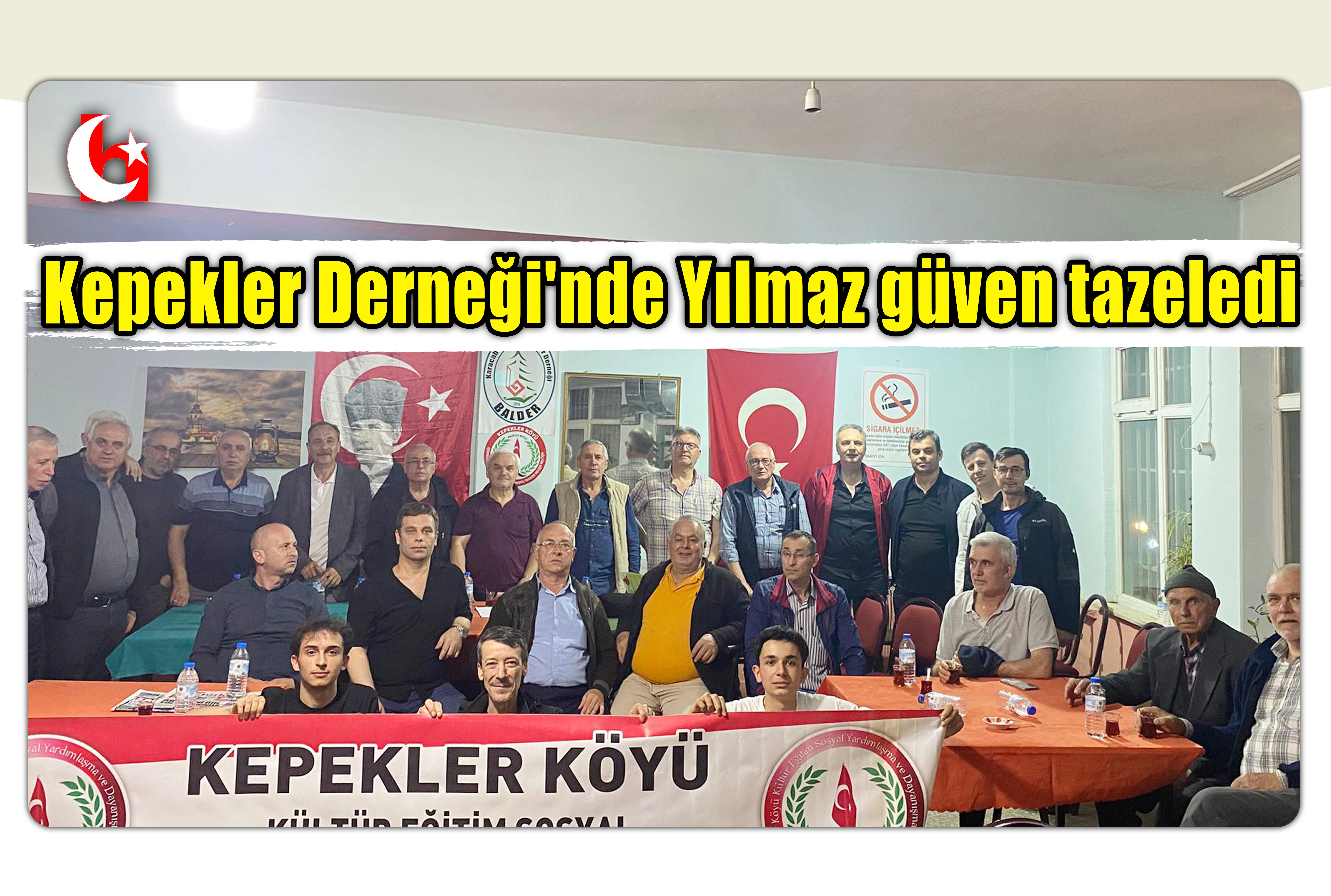 Kepekler Derneği'nde Yılmaz g&uuml;ven tazeledi
