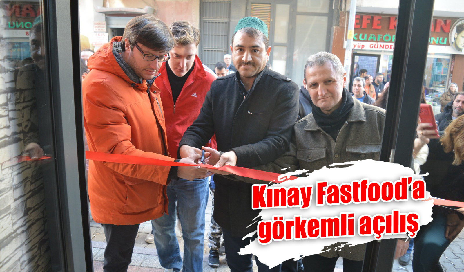 Kınay Fastfood’a görkemli açılış