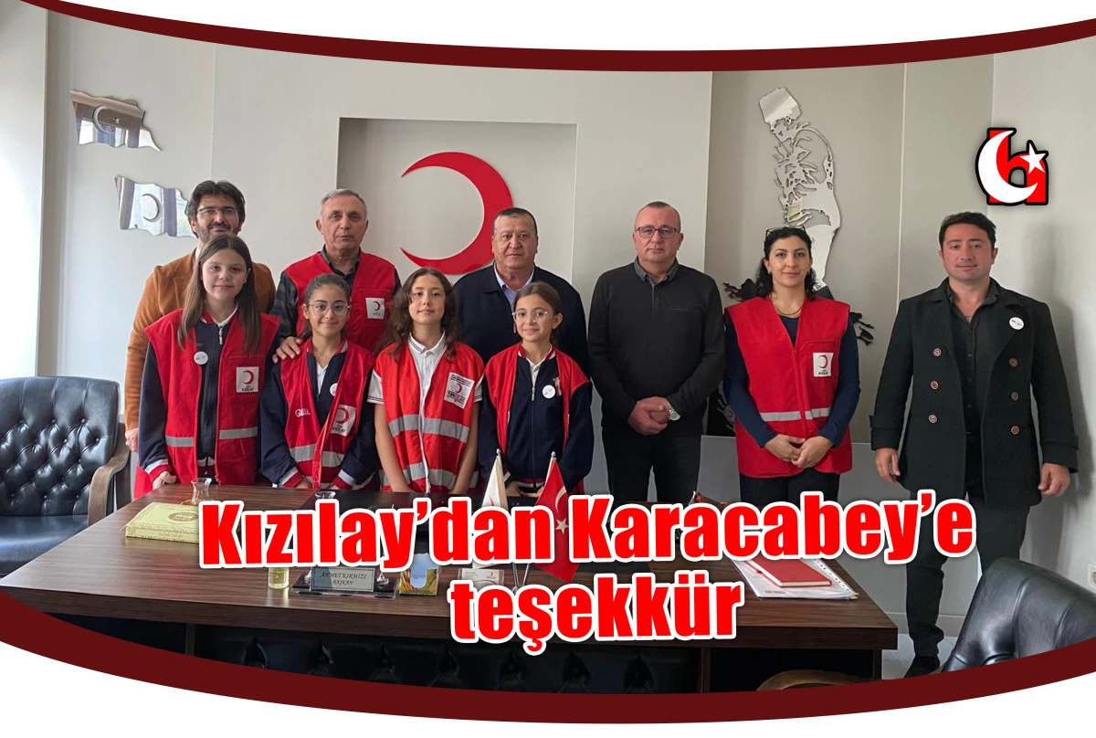 Kızılay’dan Karacabey’e teşekkür