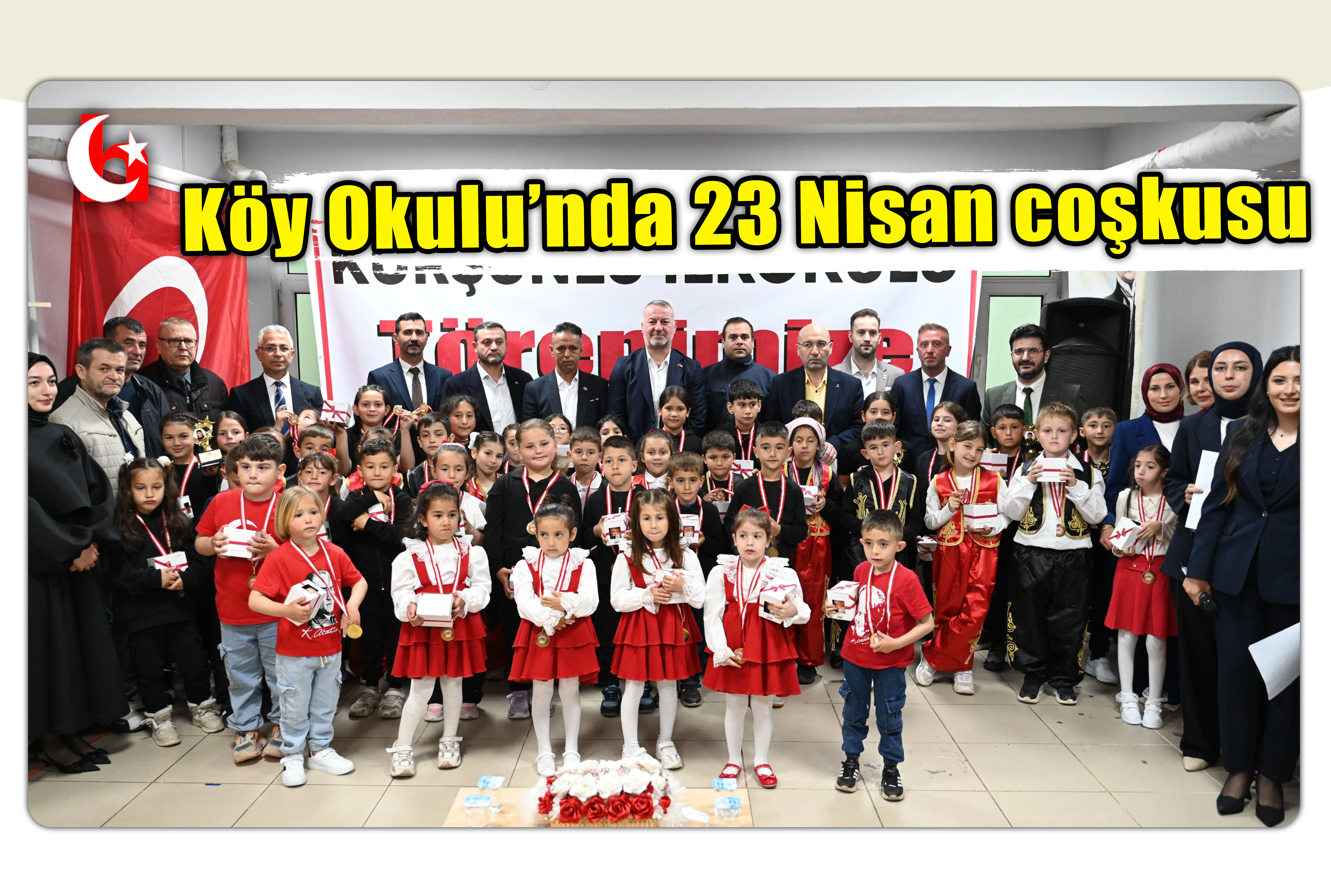 K&ouml;y Okulu&rsquo;nda 23 Nisan coşkusu