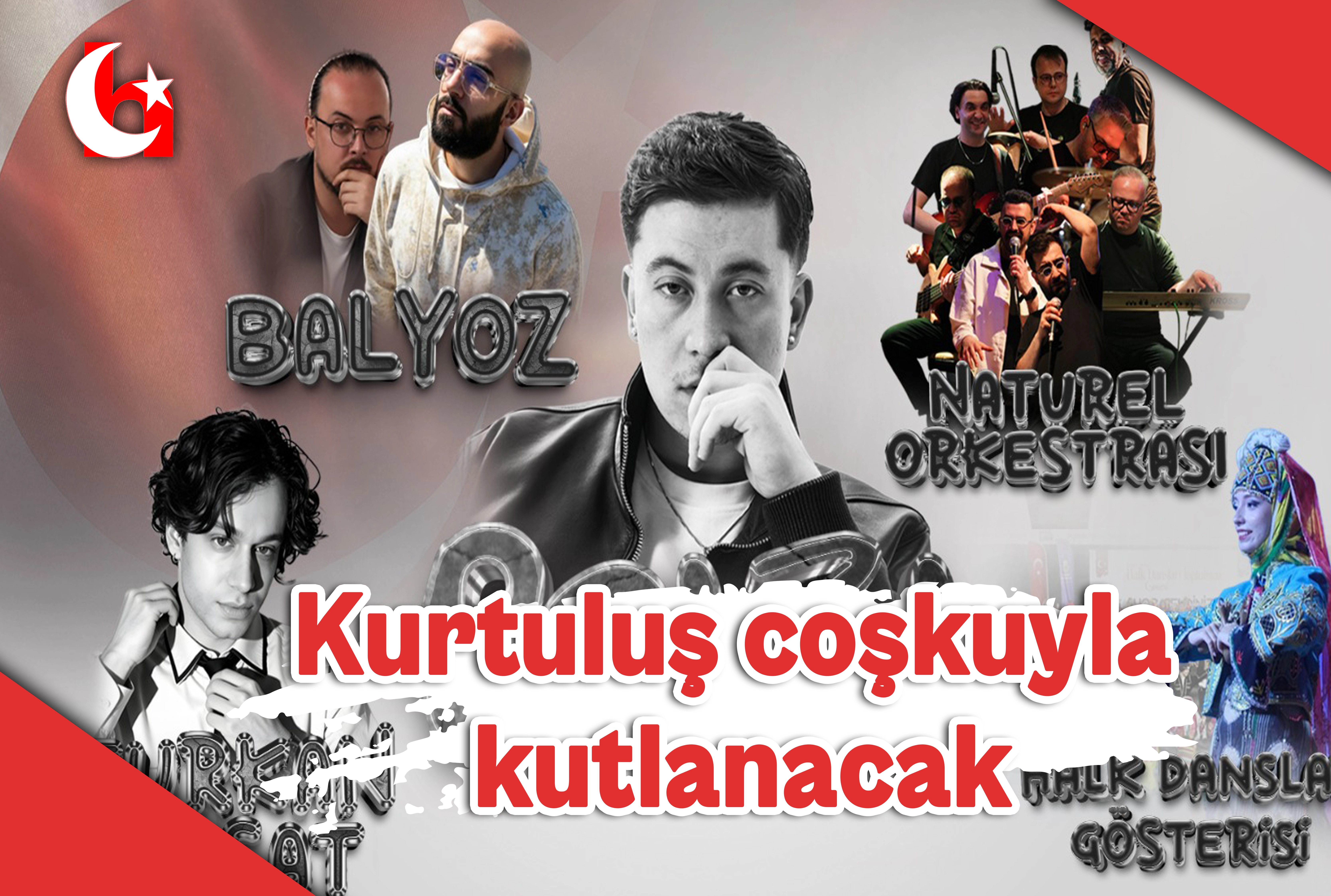Kurtuluş coşkuyla  kutlanacak