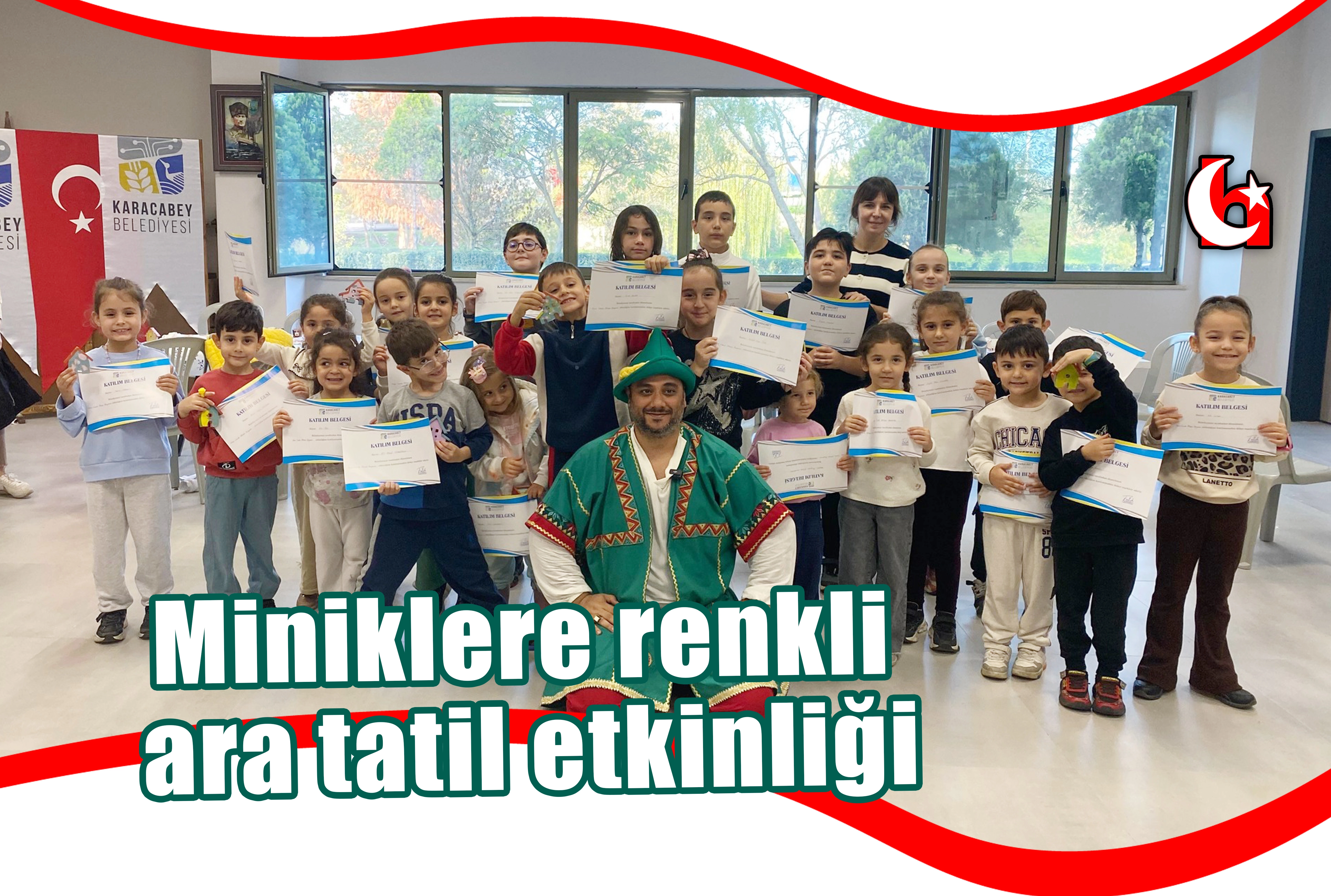 Miniklere renkli  ara tatil etkinliği