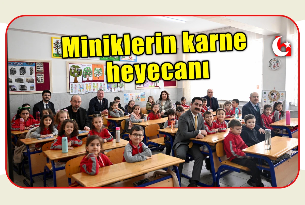 Miniklerin karne heyecanı