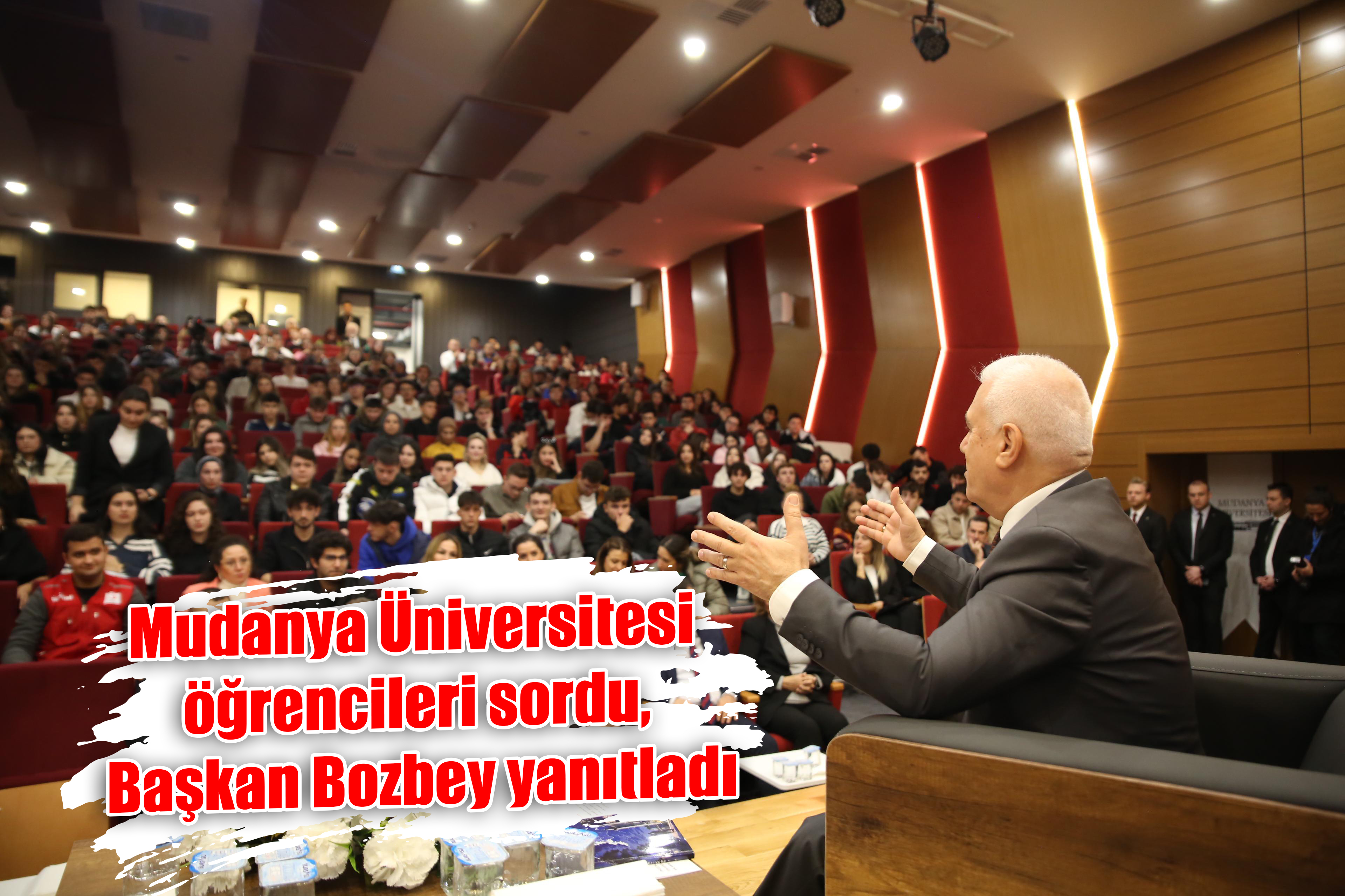 Mudanya Üniversitesi öğrencileri sordu, Başkan Bozbey yanıtladı