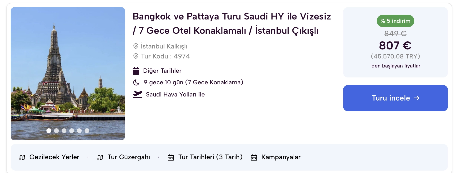 Tayland Turları: Uzak Doğu'nun Egzotik G&uuml;zelliklerine Yolculuk