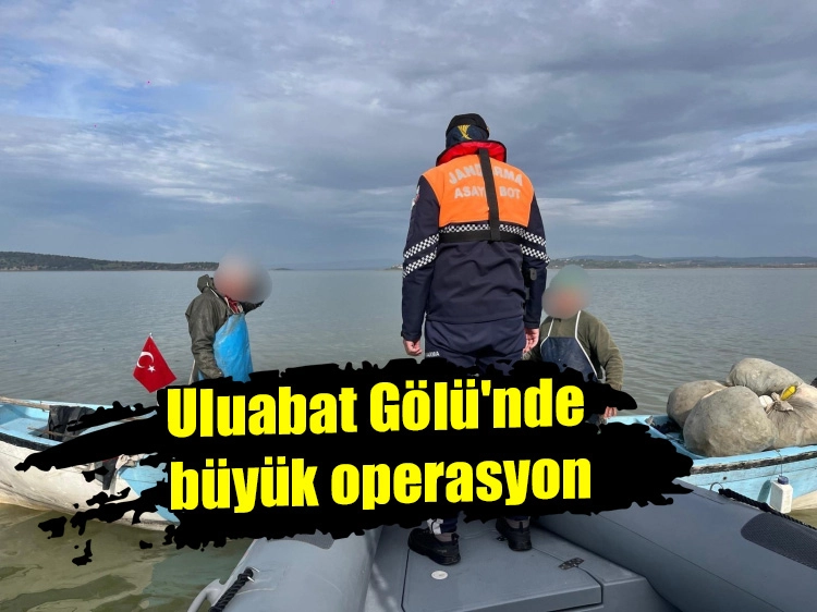 Uluabat Gölü'nde büyük operasyon