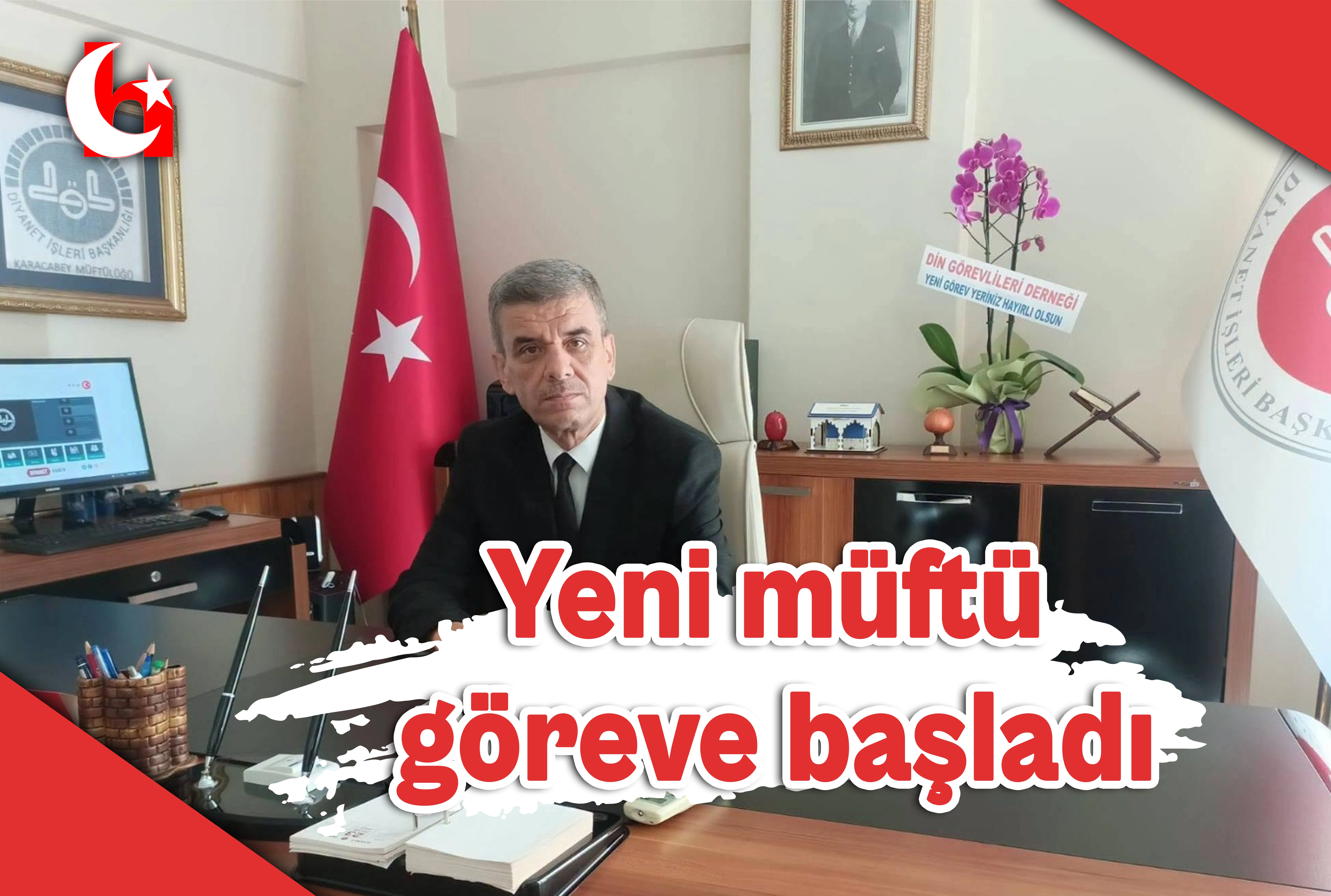 Yeni m&uuml;ft&uuml; g&ouml;reve başladı